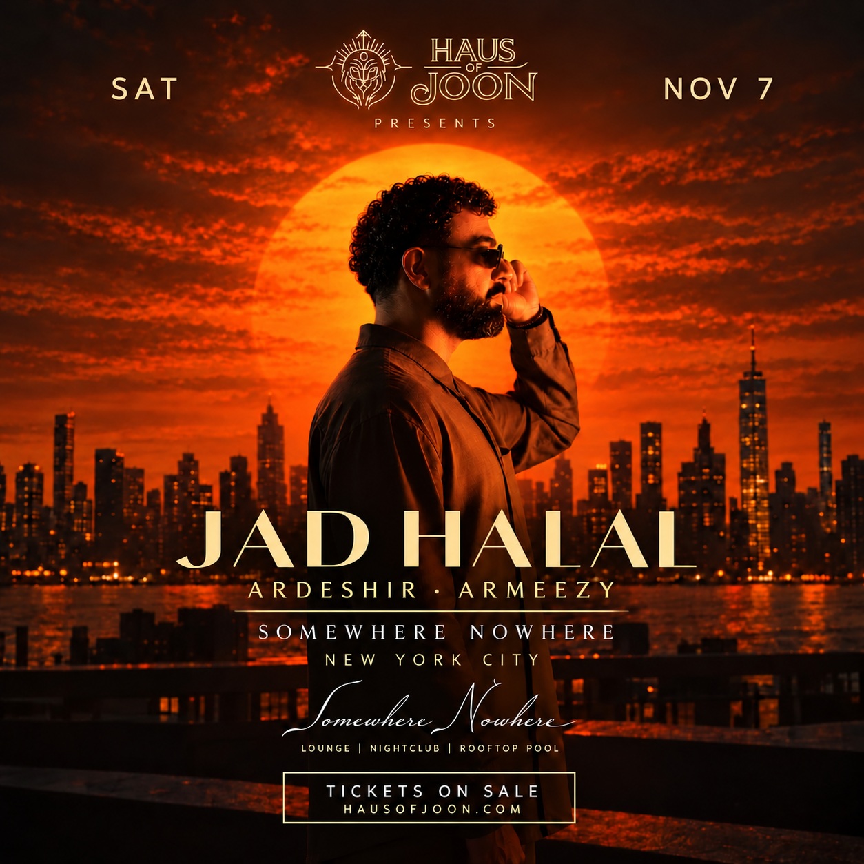 Haus of Joon Presents: Jad Halal flyer, Saturday, November 7, 2026, tickets on sale