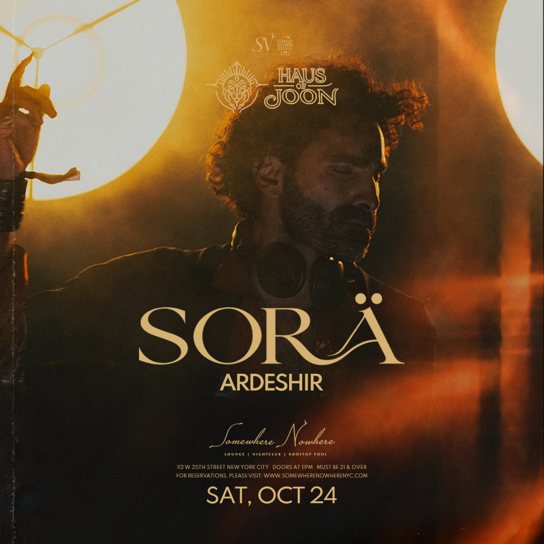 Haus of Joon Presents: SORÄ flyer, Saturday, October 24, 2026 · Doors at 11 PM, tickets on sale