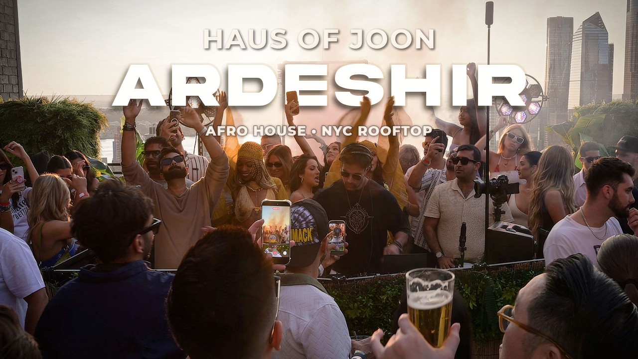 Ardeshir performing a Haus of Joon rooftop set in New York City